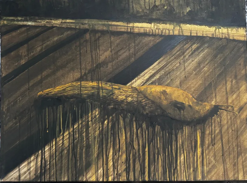 slimák akryl 3 80x60 cm 2024