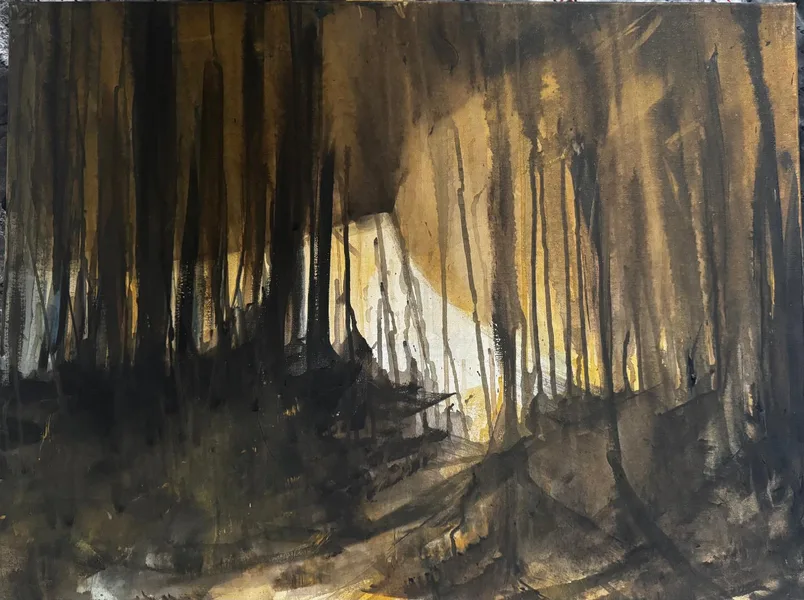 slimákoles akryl 80x60cm  2024