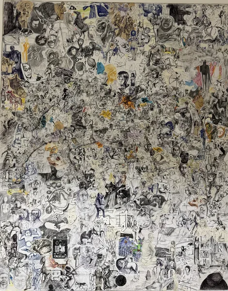 relief koláž 150x130 cm 2025