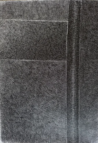 potrubí 02  kresba tuší 84x59 cm