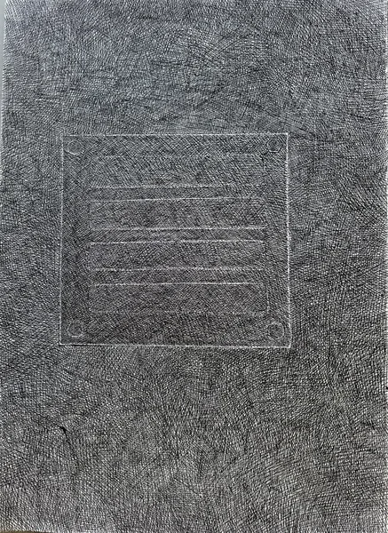 potrubí 04  kresba tuší 84x59 cm