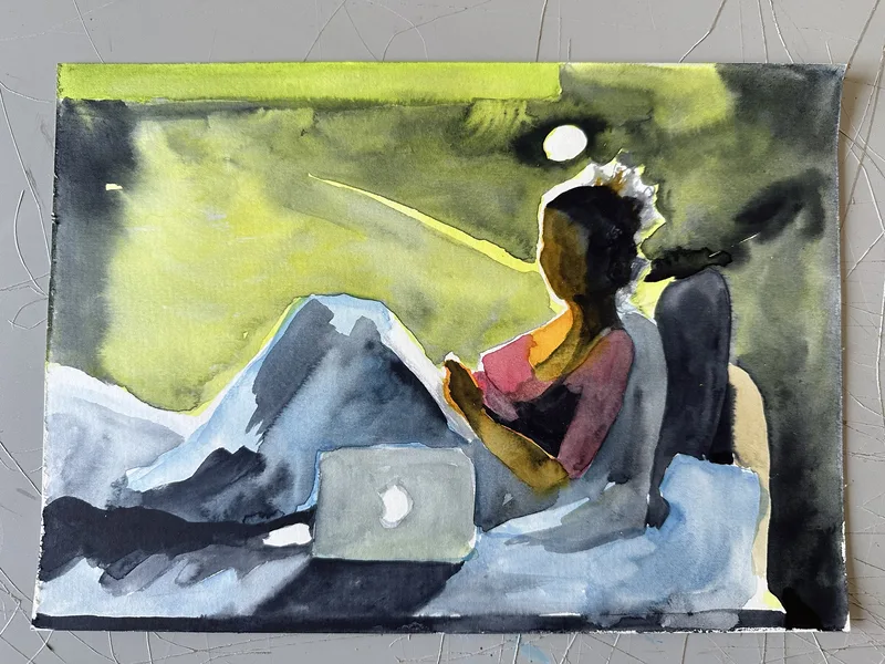 sen 01 akvarel 32x24 cm