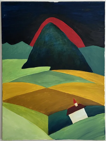 sopka ze středohoří 80x60 cm