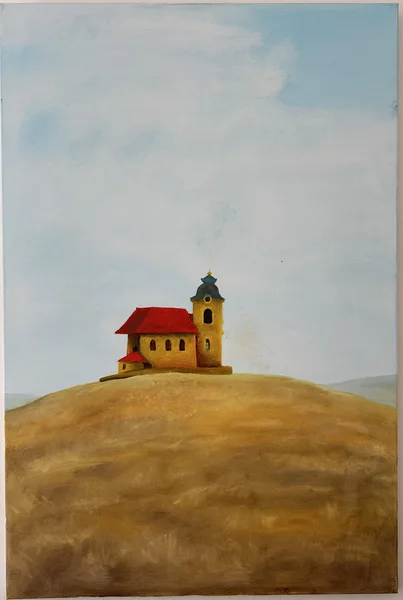 mařenický kostel 120x80 cm