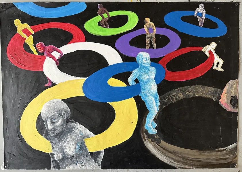 kluk osudy akryl 59x84 cm